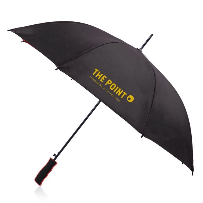 Paraguas automático con interior en colores y 8 paneles Ø103 color rojo vista detalle 7