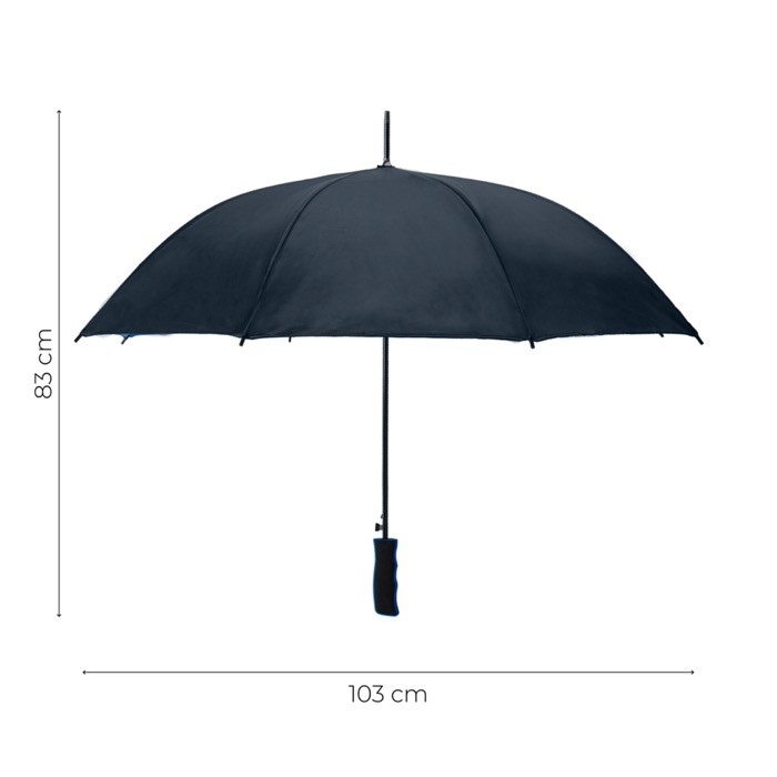 Paraguas automático con interior en colores y 8 paneles Ø103