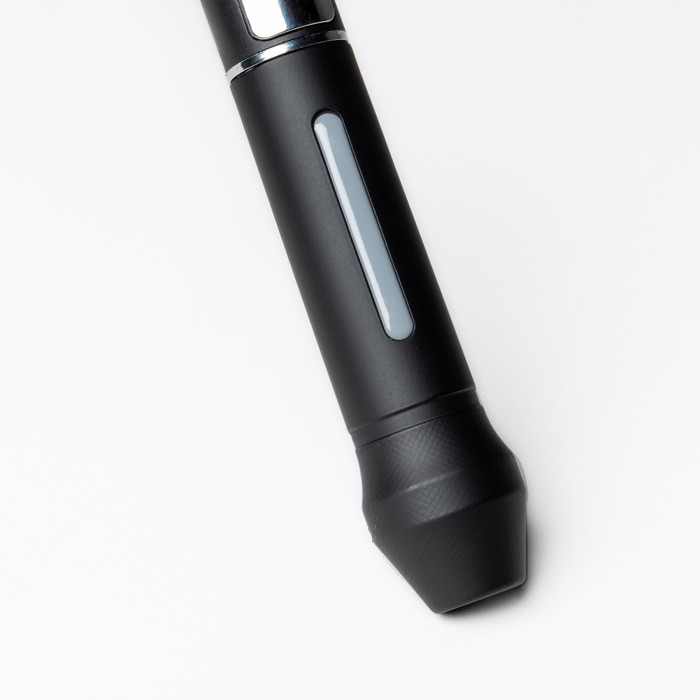 Paraguas pongee 190T elegante con detalles a color Ø122 color gris claro vista 3