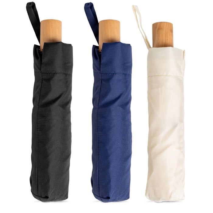 Paraguas manual de pongee y metal con funda y 8 paneles Ø97 vista con varios colores