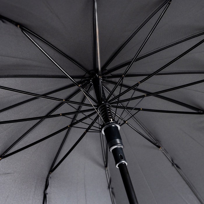 Paraguas automático de pongee elegante con 12 paneles Ø105 color negro vista 1