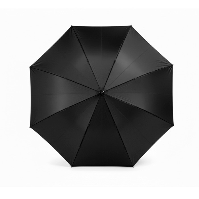 Paraguas automático de RPET con mango estilo golf y 8 paneles Ø120 color negro vista 4 Paraguas automático de RPET con mango estilo golf y 8 paneles Ø120 color negro vista 4