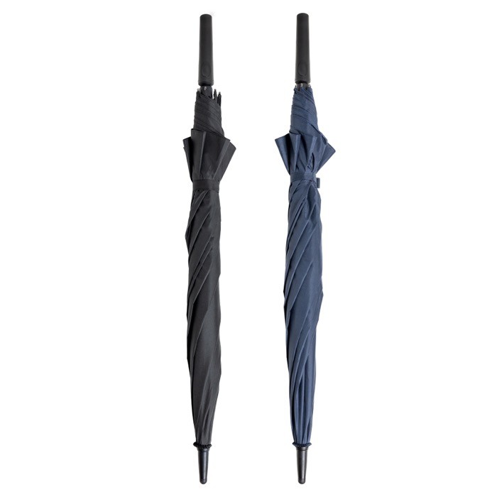 Paraguas automático de RPET con mango estilo golf y 8 paneles Ø120 vista con varios colores Paraguas automático de RPET con mango estilo golf y 8 paneles Ø120 vista con varios colores