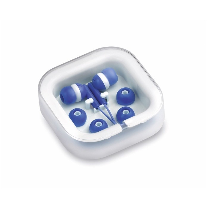 Auriculares baratos jack con caja color azul Auriculares baratos jack con caja color azul