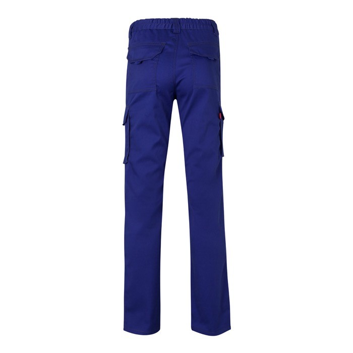 Pantalón multibolsillos unisex de algodón y poliéster 240 g/m2 color azul real segunda vista Pantalón multibolsillos unisex de algodón y poliéster 240 g/m2 color azul real segunda vista
