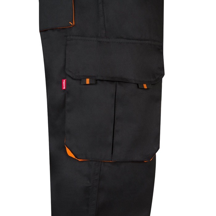 Pantalón de trabajo de sarga con varios bolsillos 200 g/m2 quinta vista Pantalón de trabajo de sarga con varios bolsillos 200 g/m2 quinta vista