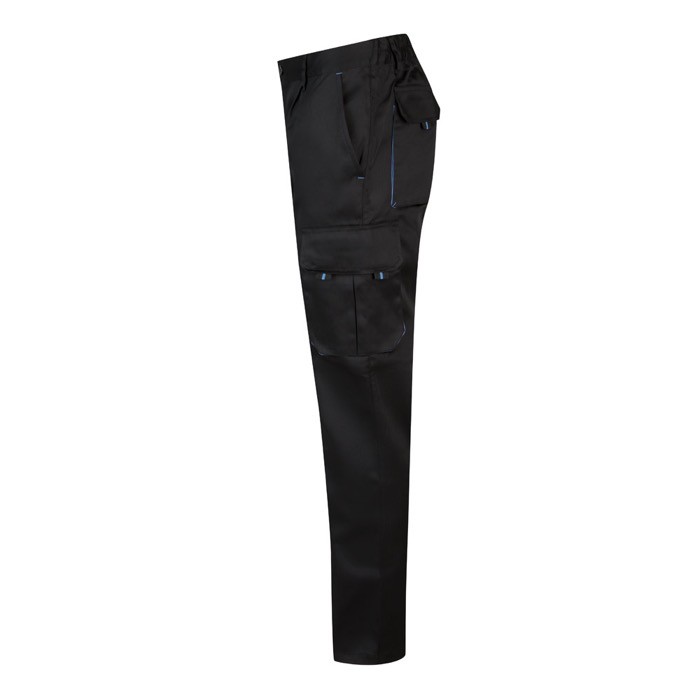 Pantalón de trabajo de sarga con varios bolsillos 200 g/m2 tercera vista Pantalón de trabajo de sarga con varios bolsillos 200 g/m2 tercera vista