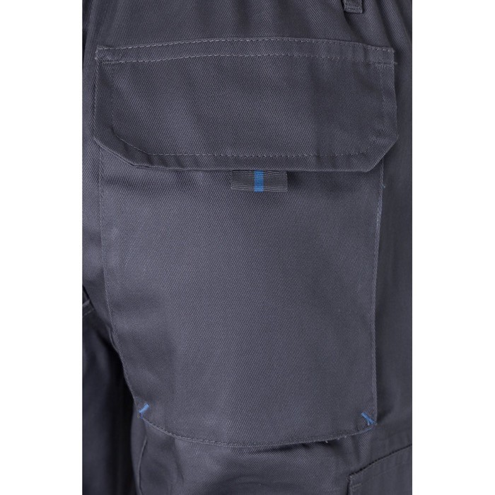 Pantalón de trabajo de sarga con varios bolsillos 200 g/m2 color azul claro sexta vista Pantalón de trabajo de sarga con varios bolsillos 200 g/m2 color azul claro sexta vista