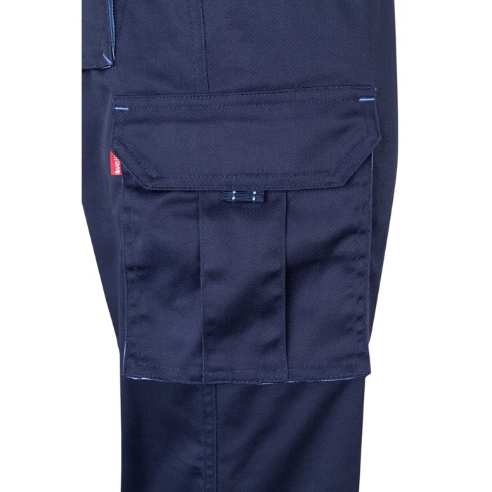 Pantalón de trabajo de sarga con varios bolsillos 200 g/m2 quinta vista Pantalón de trabajo de sarga con varios bolsillos 200 g/m2 quinta vista