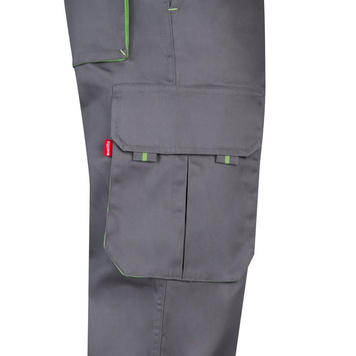 Pantalón de trabajo de sarga con varios bolsillos 200 g/m2 quinta vista Pantalón de trabajo de sarga con varios bolsillos 200 g/m2 quinta vista