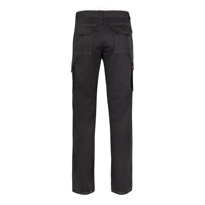 Pantalón de trabajo unisex con bolsillos 290 g/m2 color negro segunda vista Pantalón de trabajo unisex con bolsillos 290 g/m2 color negro segunda vista