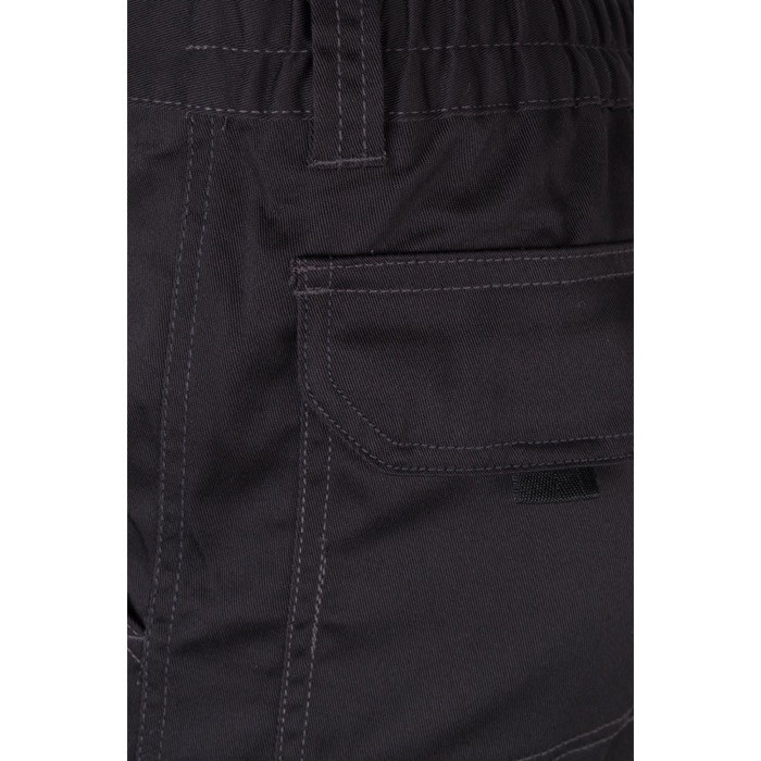 Pantalón de trabajo unisex con bolsillos 290 g/m2 color negro septima vista Pantalón de trabajo unisex con bolsillos 290 g/m2 color negro septima vista