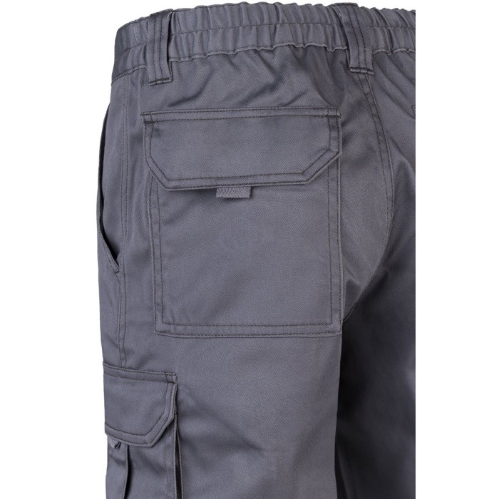 Pantalón de trabajo unisex con bolsillos 290 g/m2 color gris sexta vista Pantalón de trabajo unisex con bolsillos 290 g/m2 color gris sexta vista