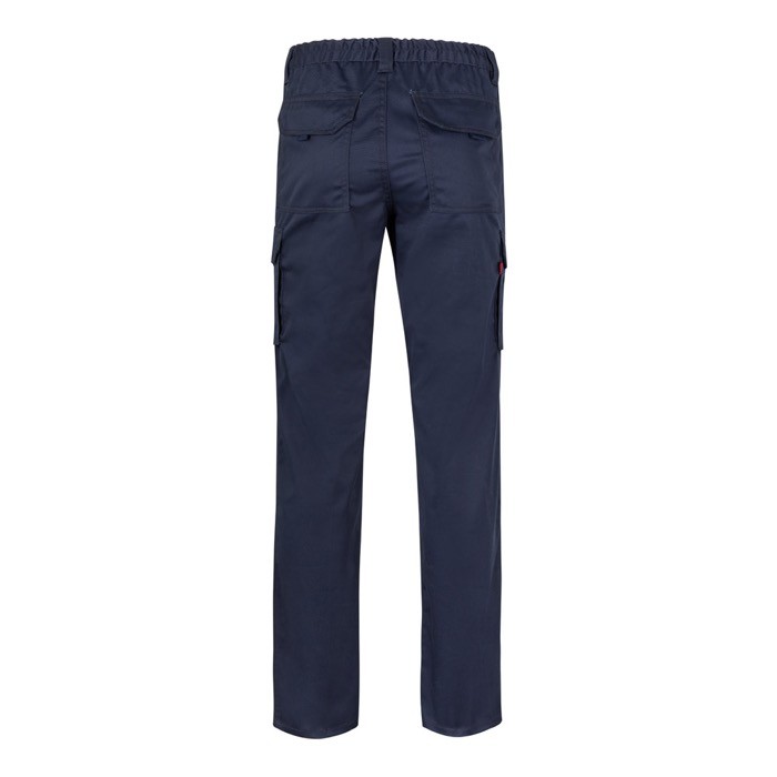 Pantalón de trabajo unisex con bolsillos 290 g/m2 color azul marino segunda vista Pantalón de trabajo unisex con bolsillos 290 g/m2 color azul marino segunda vista
