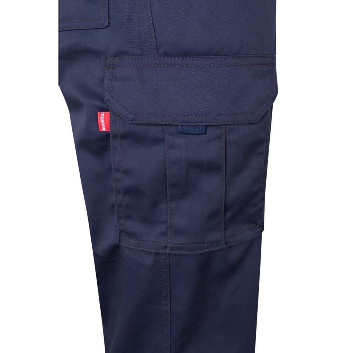 Pantalón de trabajo unisex con bolsillos 290 g/m2 color azul marino quinta vista Pantalón de trabajo unisex con bolsillos 290 g/m2 color azul marino quinta vista
