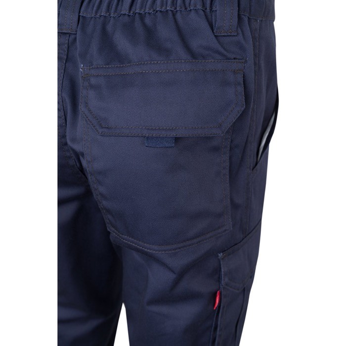 Pantalón de trabajo unisex con bolsillos 290 g/m2 color azul marino sexta vista Pantalón de trabajo unisex con bolsillos 290 g/m2 color azul marino sexta vista