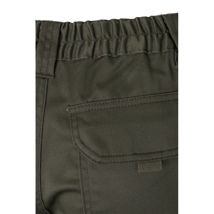 Pantalón de trabajo unisex con bolsillos 290 g/m2 color verde militar septima vista Pantalón de trabajo unisex con bolsillos 290 g/m2 color verde militar septima vista