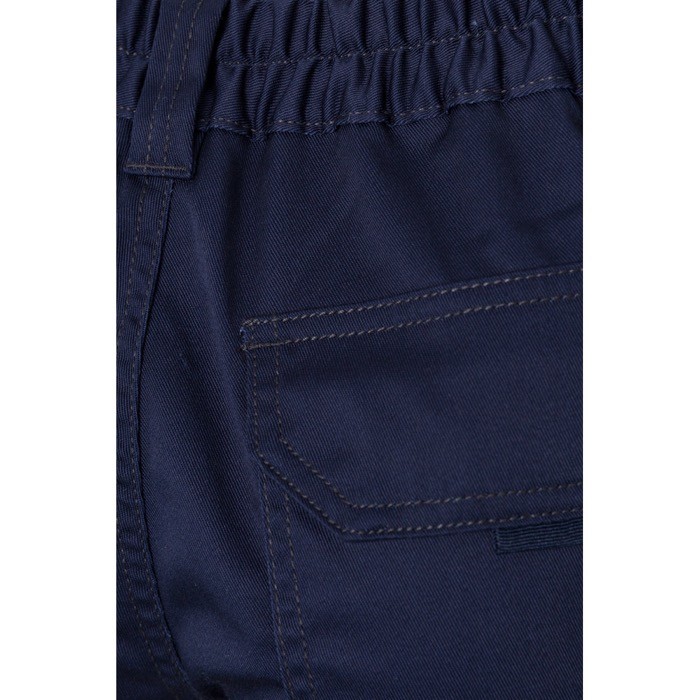 Bermudas elásticas con bolsillos de algodón y poliéster 240 g/m2 color azul marino septima vista Bermudas elásticas con bolsillos de algodón y poliéster 240 g/m2 color azul marino septima vista