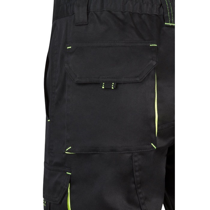 Bermudas laborales bicolor de algodón y poliéster 240 g/m2 quinta vista Bermudas laborales bicolor de algodón y poliéster 240 g/m2 quinta vista