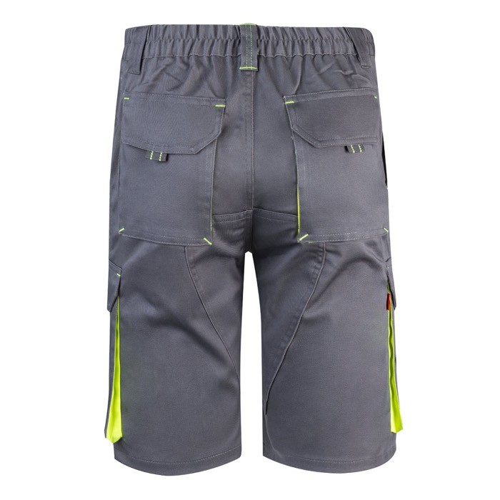 Bermudas laborales bicolor de algodón y poliéster 240 g/m2 segunda vista Bermudas laborales bicolor de algodón y poliéster 240 g/m2 segunda vista