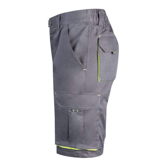 Bermudas laborales bicolor de algodón y poliéster 240 g/m2 tercera vista Bermudas laborales bicolor de algodón y poliéster 240 g/m2 tercera vista