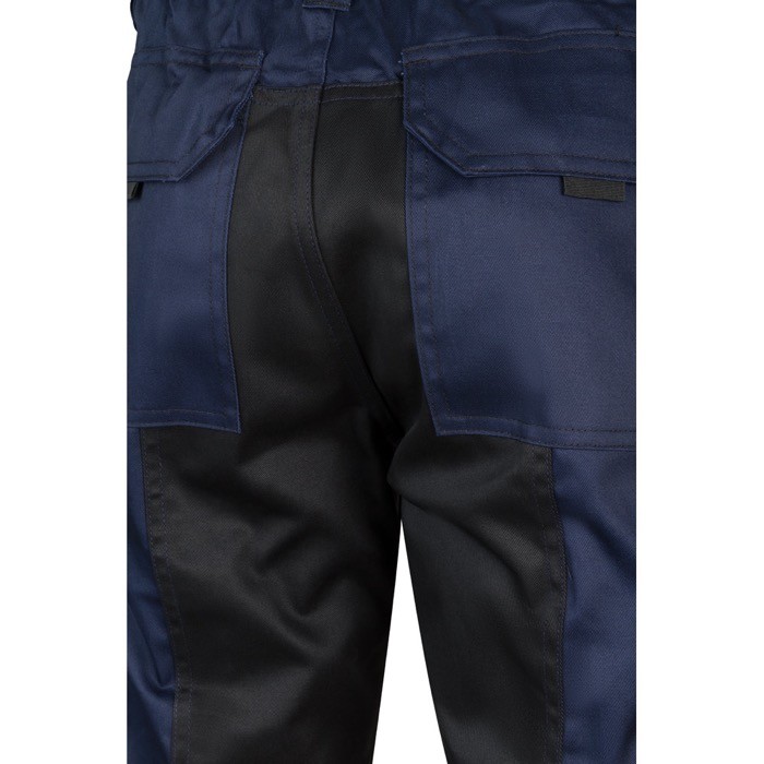 Pantalón de sarga de trabajo de algodón y poliéster 240 g/m2 color azul septima vista Pantalón de sarga de trabajo de algodón y poliéster 240 g/m2 color azul septima vista