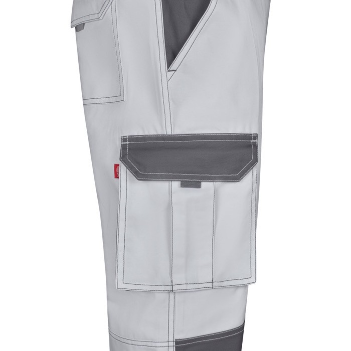 Pantalón de sarga de trabajo de algodón y poliéster 240 g/m2 color blanco quinta vista Pantalón de sarga de trabajo de algodón y poliéster 240 g/m2 color blanco quinta vista