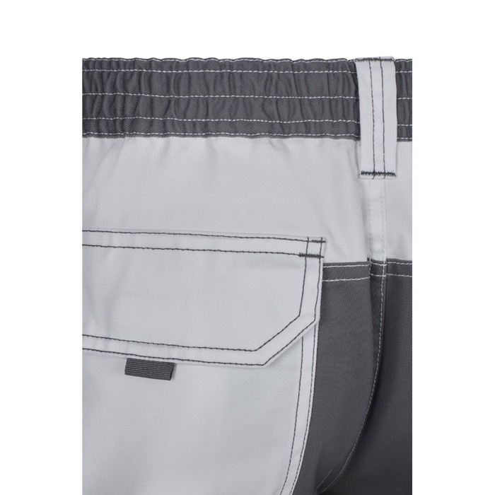 Pantalón de sarga de trabajo de algodón y poliéster 240 g/m2 color blanco sexta vista Pantalón de sarga de trabajo de algodón y poliéster 240 g/m2 color blanco sexta vista