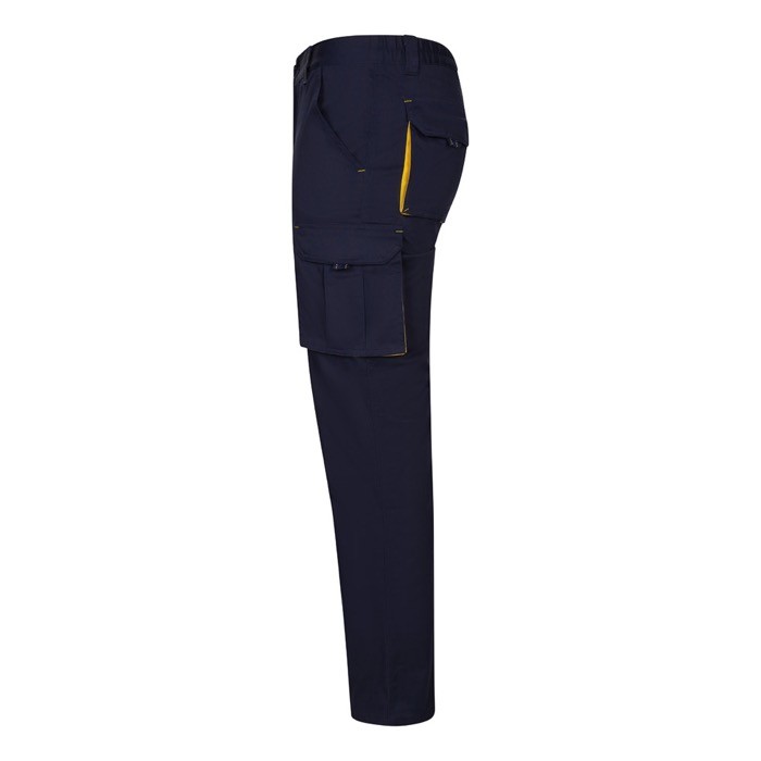 Pantalón laboral unisex bicolor en algodón y poliéster 240 g/m2 tercera vista Pantalón laboral unisex bicolor en algodón y poliéster 240 g/m2 tercera vista