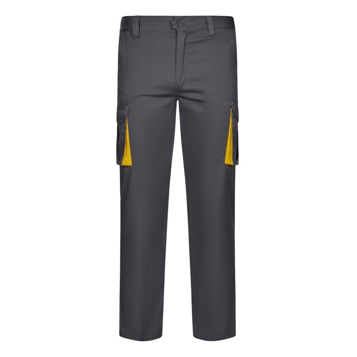 Pantalón laboral unisex bicolor en algodón y poliéster 240 g/m2 Pantalón laboral unisex bicolor en algodón y poliéster 240 g/m2