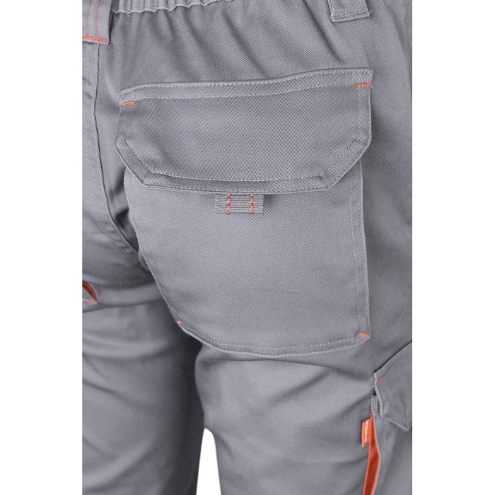 Pantalón laboral unisex bicolor en algodón y poliéster 240 g/m2 sexta vista Pantalón laboral unisex bicolor en algodón y poliéster 240 g/m2 sexta vista