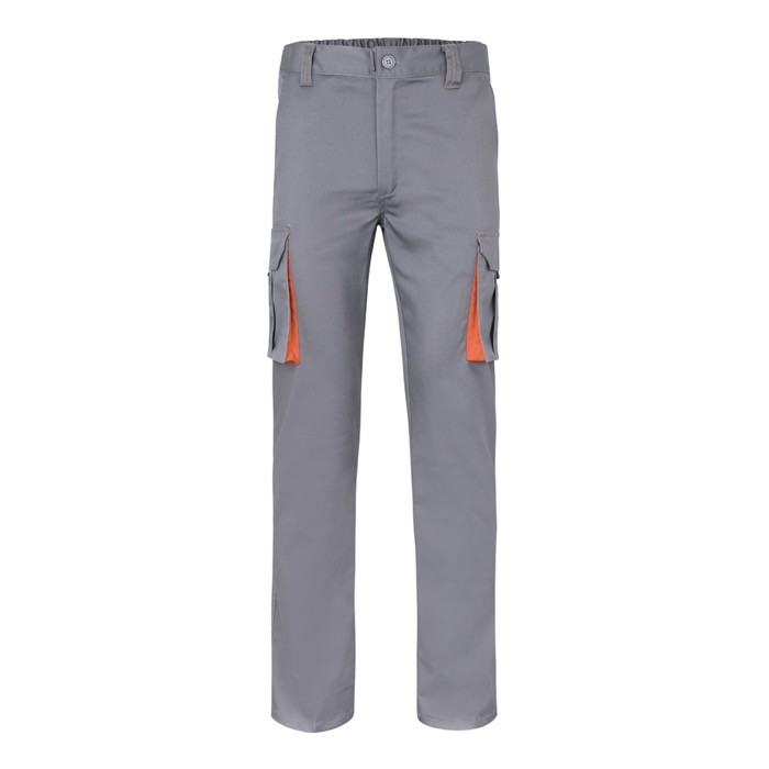 Pantalón laboral unisex bicolor en algodón y poliéster 240 g/m2 Pantalón laboral unisex bicolor en algodón y poliéster 240 g/m2