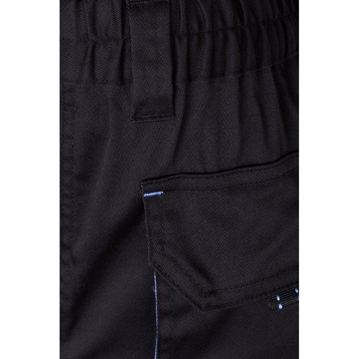 Pantalón laboral unisex bicolor en algodón y poliéster 240 g/m2 color azul claro septima vista Pantalón laboral unisex bicolor en algodón y poliéster 240 g/m2 color azul claro septima vista