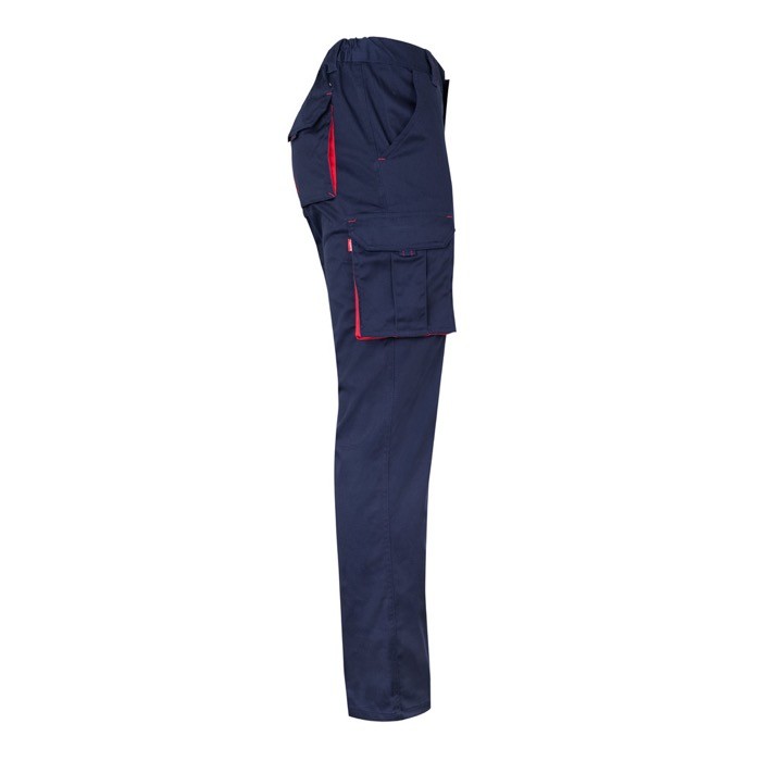 Pantalón laboral unisex bicolor en algodón y poliéster 240 g/m2 cuarta vista Pantalón laboral unisex bicolor en algodón y poliéster 240 g/m2 cuarta vista