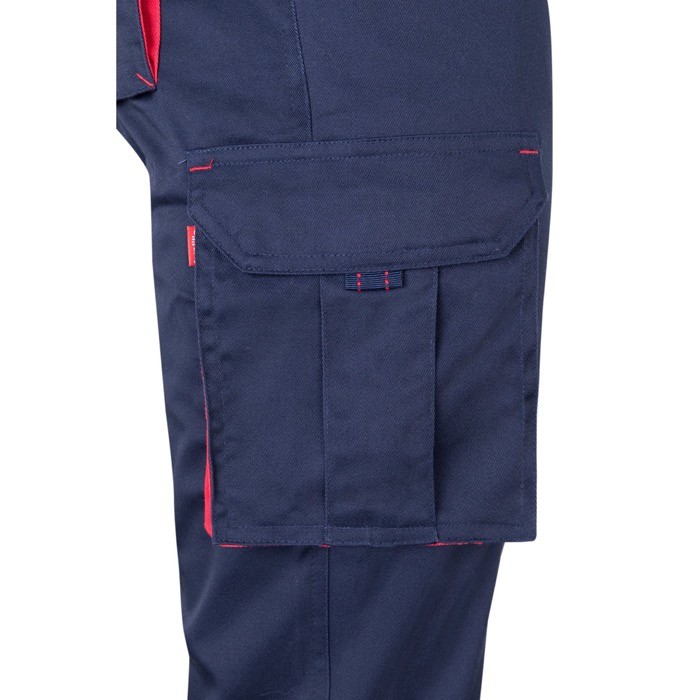 Pantalón laboral unisex bicolor en algodón y poliéster 240 g/m2 quinta vista Pantalón laboral unisex bicolor en algodón y poliéster 240 g/m2 quinta vista