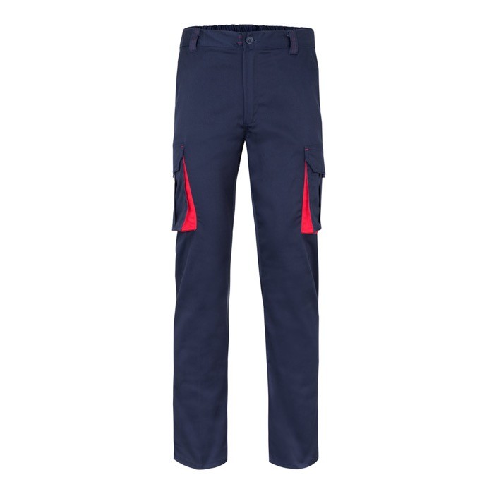 Pantalón laboral unisex bicolor en algodón y poliéster 240 g/m2 Pantalón laboral unisex bicolor en algodón y poliéster 240 g/m2