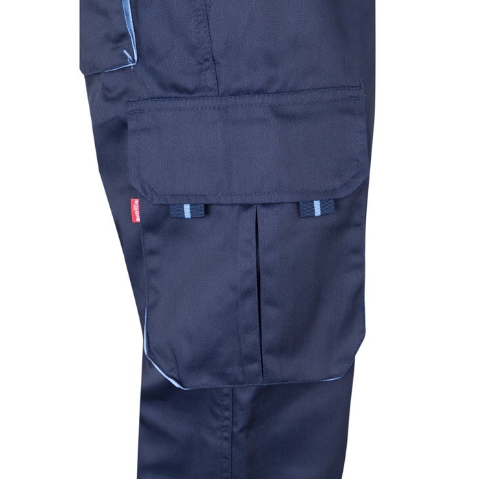 Pantalón laboral unisex bicolor en algodón y poliéster 240 g/m2 quinta vista Pantalón laboral unisex bicolor en algodón y poliéster 240 g/m2 quinta vista