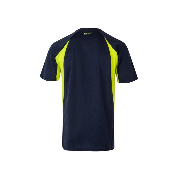 Camiseta unisex laboral de poliéster con tono bicolor 160 g/m2 segunda vista Camiseta unisex laboral de poliéster con tono bicolor 160 g/m2 segunda vista