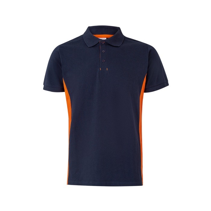 Polo laboral de piqué de algodón y poliéster manga corta 180 g/m2 color naranja Polo laboral de piqué de algodón y poliéster manga corta 180 g/m2 color naranja
