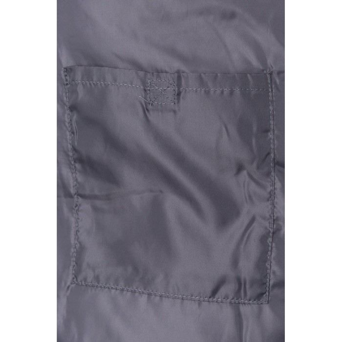 Chaleco multibolsillos acolchado de poliéster de 220 g/m2 color gris sexta vista Chaleco multibolsillos acolchado de poliéster de 220 g/m2 color gris sexta vista