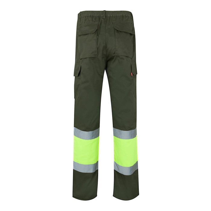 Pantalón unisex de trabajo de poliéster y algodón 210 g/m2 segunda vista Pantalón unisex de trabajo de poliéster y algodón 210 g/m2 segunda vista
