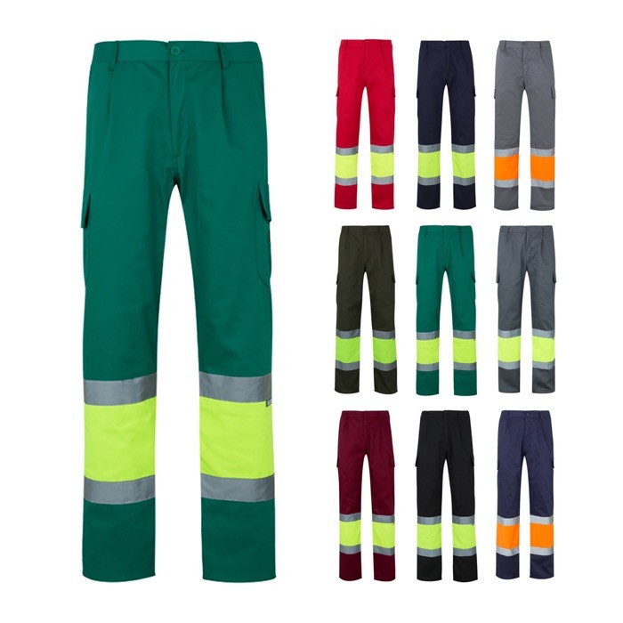 Pantalón laboral multibolsillos en algodón y poliéster 210 g/m2 varios colores Pantalón laboral multibolsillos en algodón y poliéster 210 g/m2 varios colores