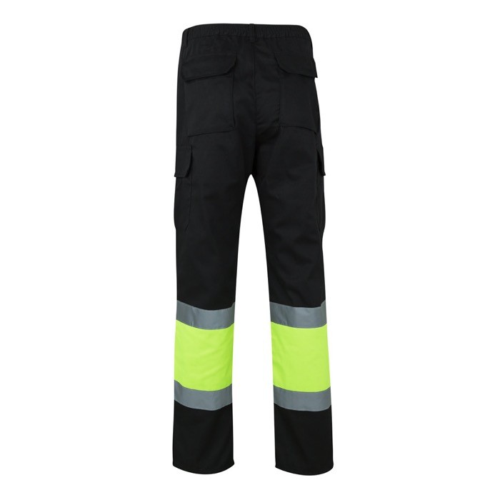 Pantalón laboral unisex en algodón y poliéster 210 g/m2 color negro segunda vista Pantalón laboral unisex en algodón y poliéster 210 g/m2 color negro segunda vista