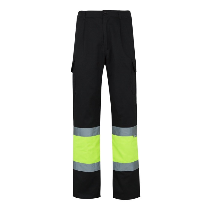Pantalón laboral unisex en algodón y poliéster 210 g/m2 color negro Pantalón laboral unisex en algodón y poliéster 210 g/m2 color negro
