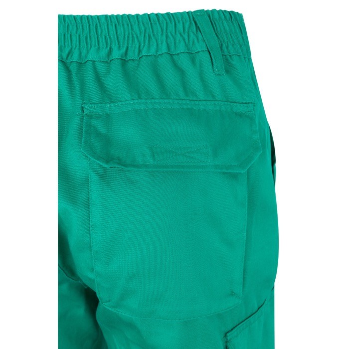 Pantalón laboral de sarga en algodón y poliéster 200 g/m2 color verde octava vista Pantalón laboral de sarga en algodón y poliéster 200 g/m2 color verde octava vista