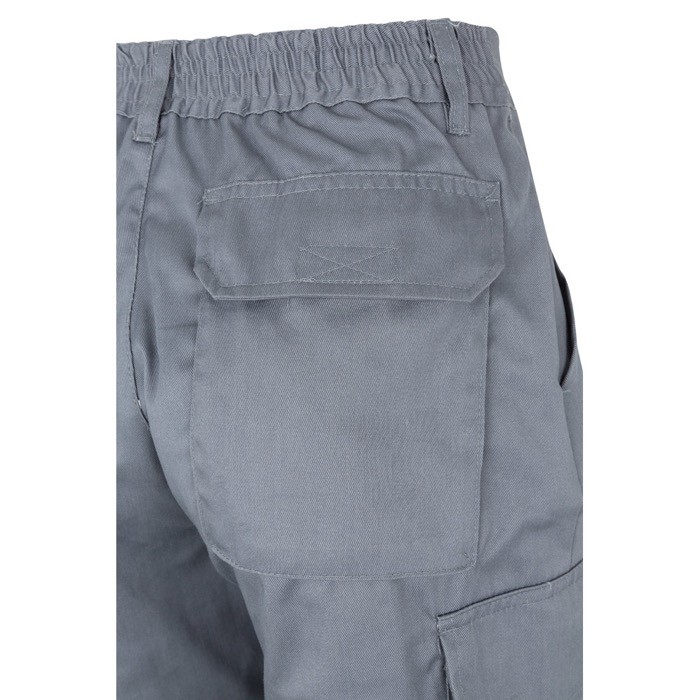 Pantalón laboral de sarga en algodón y poliéster 200 g/m2 color gris octava vista Pantalón laboral de sarga en algodón y poliéster 200 g/m2 color gris octava vista