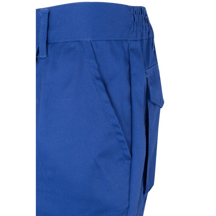 Pantalón laboral de sarga en algodón y poliéster 200 g/m2 color azul real sexta vista Pantalón laboral de sarga en algodón y poliéster 200 g/m2 color azul real sexta vista