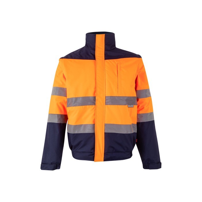 Chaqueta de trabajo acolchada con revestimiento 180 g/m2 color naranja Chaqueta de trabajo acolchada con revestimiento 180 g/m2 color naranja