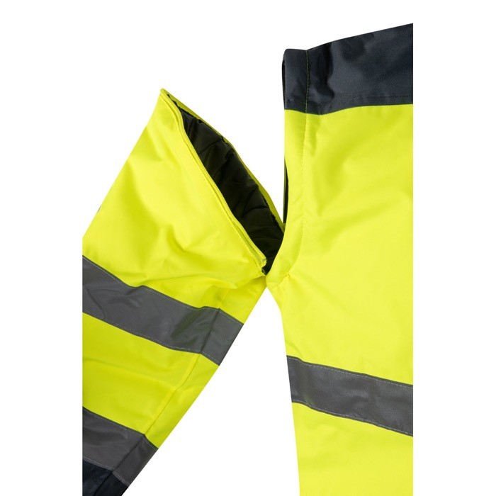 Chaqueta laboral extra grande de poliéster reflectante 180 g/m2 color gris octava vista