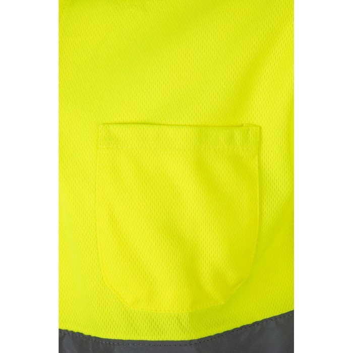 Polo de trabajo de manga corta con alta visibilidad 160 g/m2 septima vista Polo de trabajo de manga corta con alta visibilidad 160 g/m2 septima vista